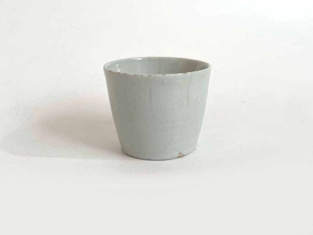 骨董　アンティーク　古伊万里　白磁　蕎麦猪口　ニュウあり