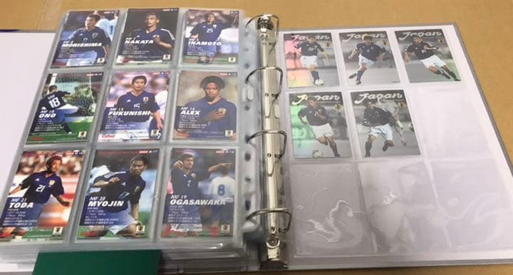 02カルビーJリーグカード日本代表234枚セミコンプセット（コンプまで2枚抜け）
