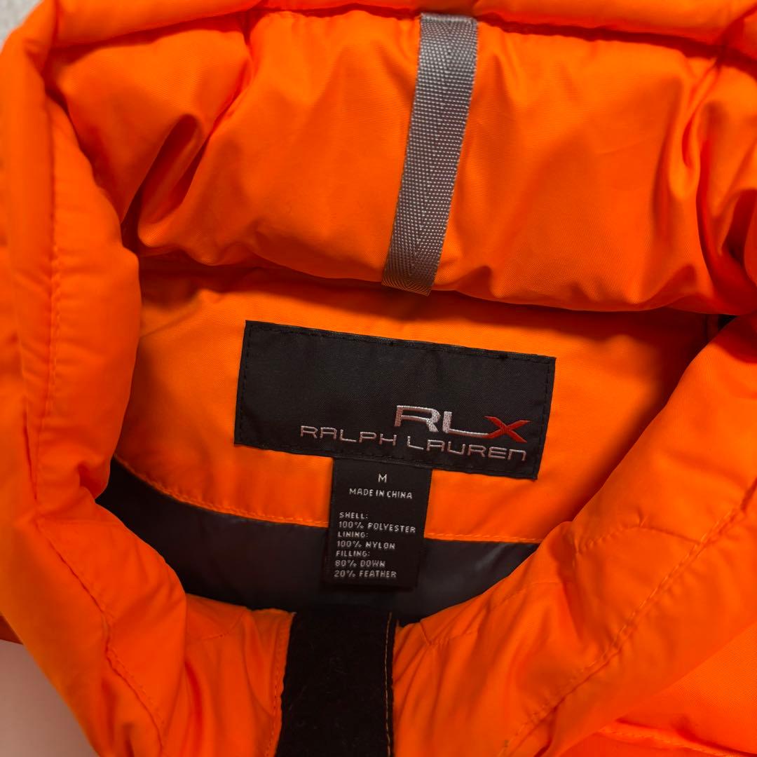 新品未使用 RLX ダウン 中綿 ベスト オレンジ ゴルフウェア