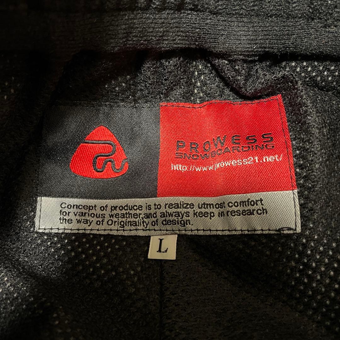 prowessスキーパンツスノーボードウェアズボン下黒ブラック多機能ポケット希少