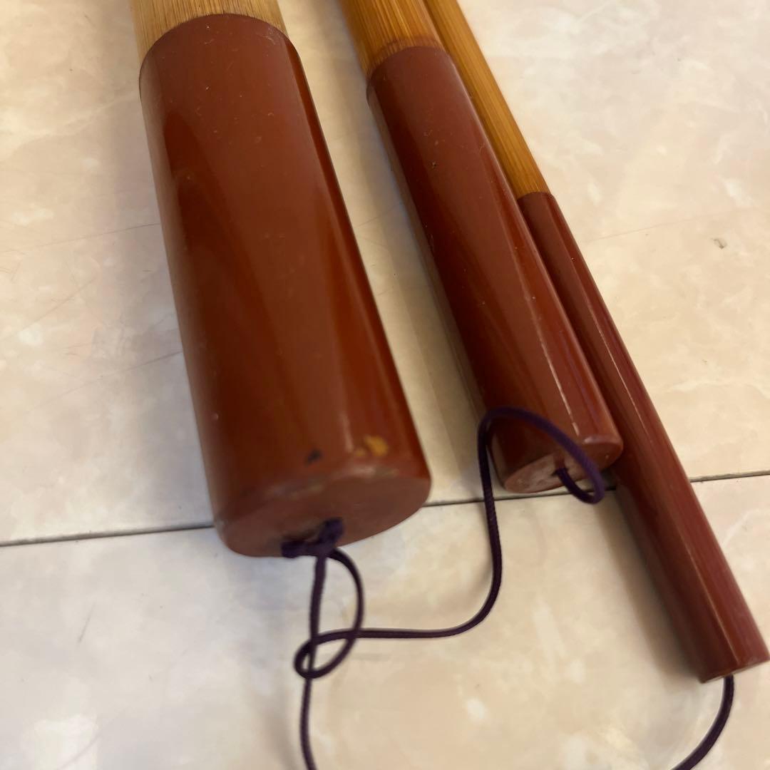 石鯛和竿　東光作　総塗り４本継ぎ竹竿　石鯛竿