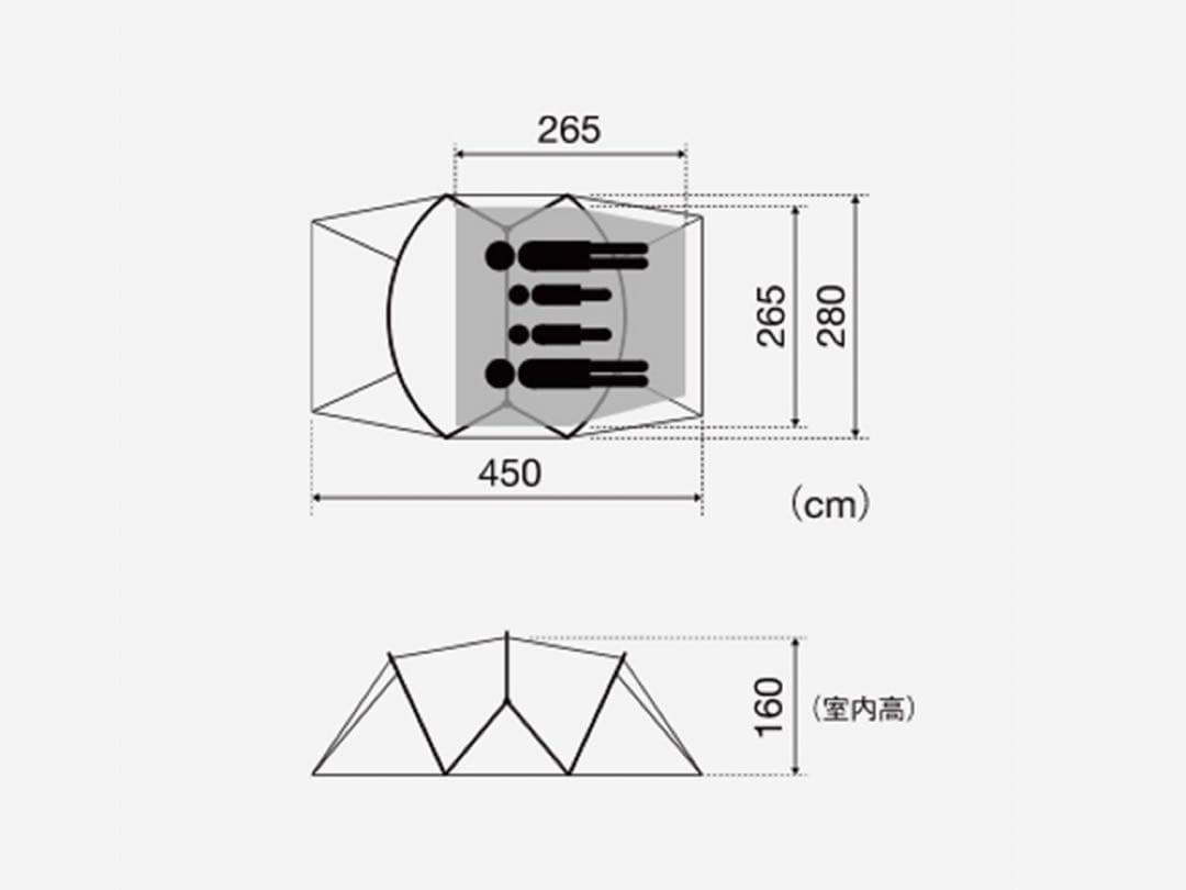 サル　【新品】スノーピーク ランドネストMテントタープセット　マットシート