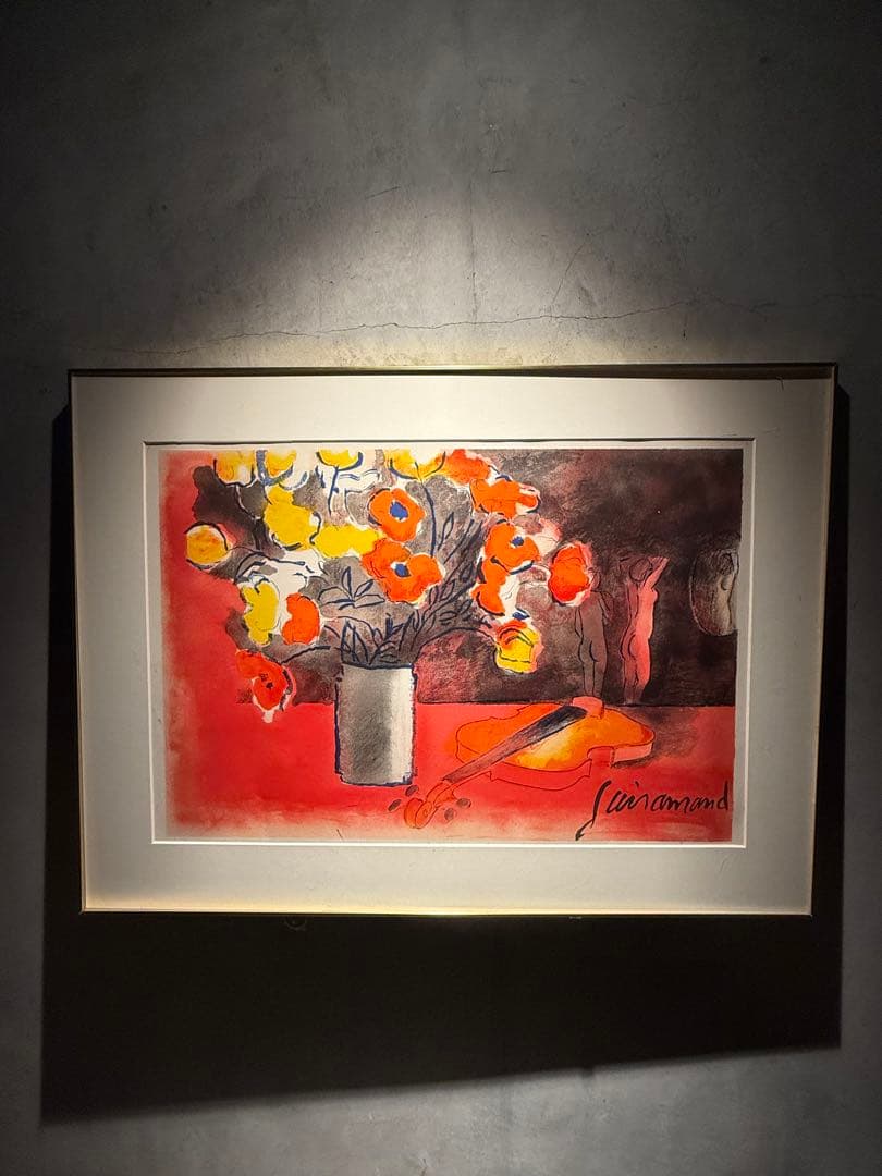 ポールギヤマン【バイオリンと花束】