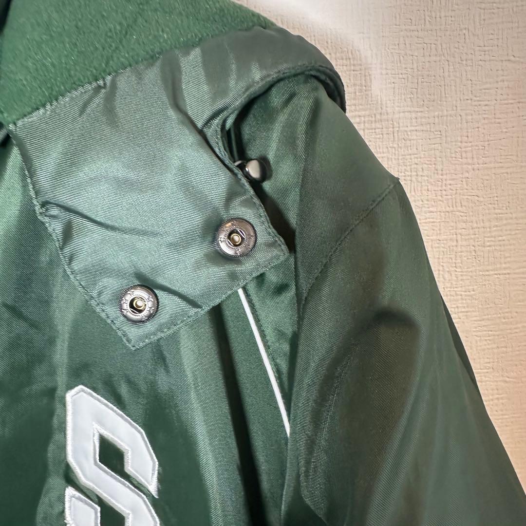 NY ジェッツJETS フード付きダウンジャケット NFL ゴッサムグリーン