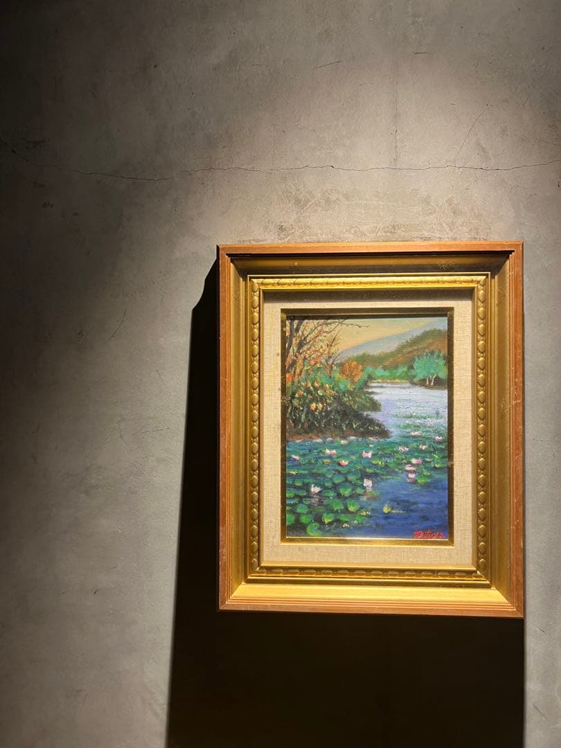 印象派　肉筆油彩画　作者不詳