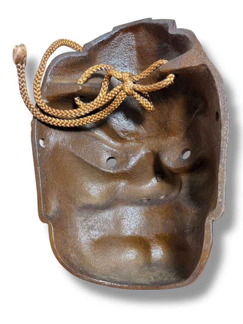 #鉄製 天狗面 お面 魔除け 縁起物 インテリア　S-8