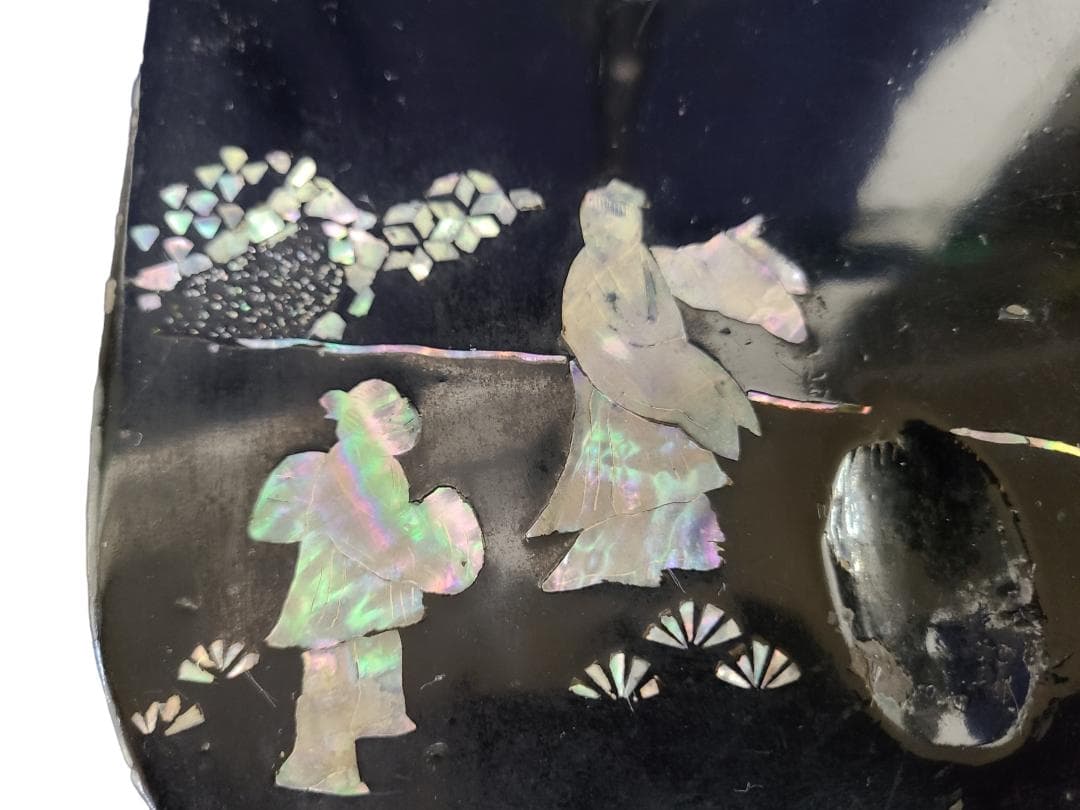 高級刀掛け2 螺鈿 1本掛け 約66ｘ26ｘ20 日本刀 真剣 骨董 0118