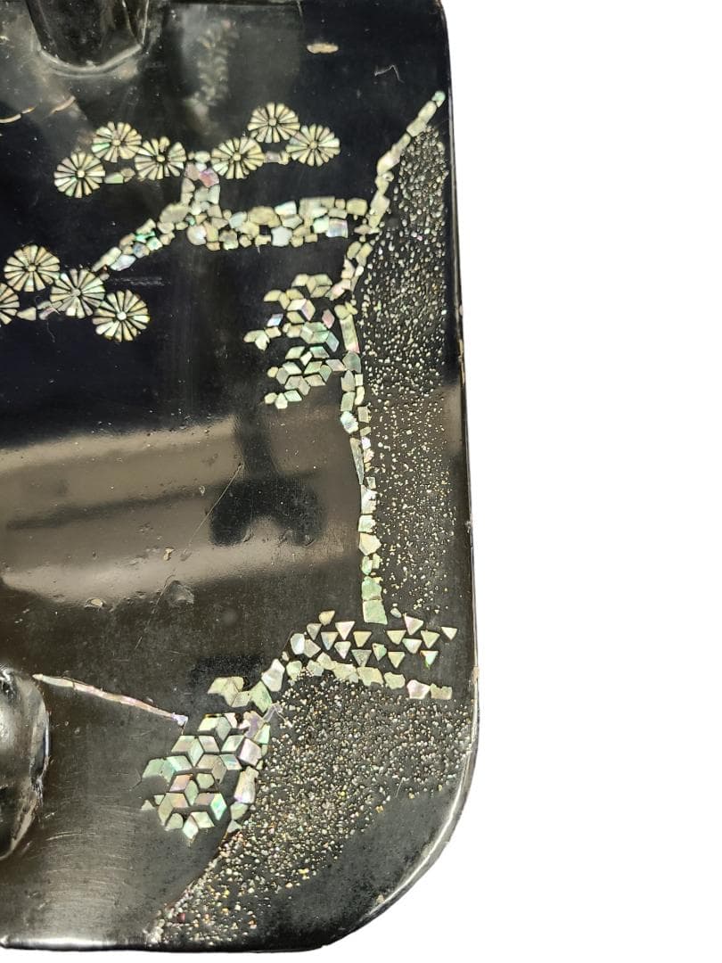 高級刀掛け2 螺鈿 1本掛け 約66ｘ26ｘ20 日本刀 真剣 骨董 0118