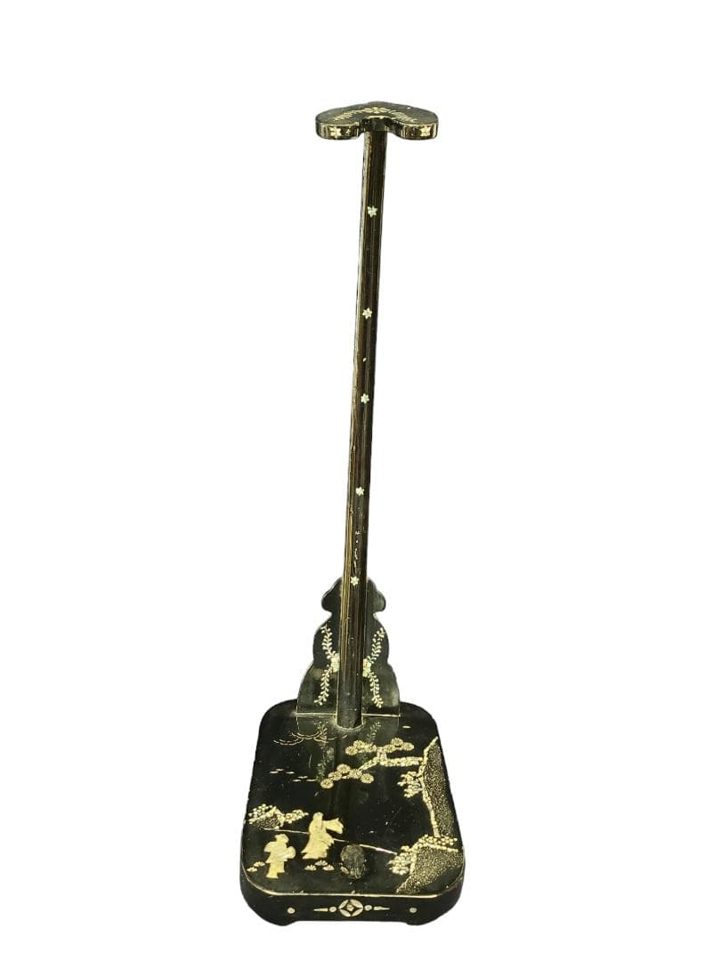 高級刀掛け2 螺鈿 1本掛け 約66ｘ26ｘ20 日本刀 真剣 骨董 0118