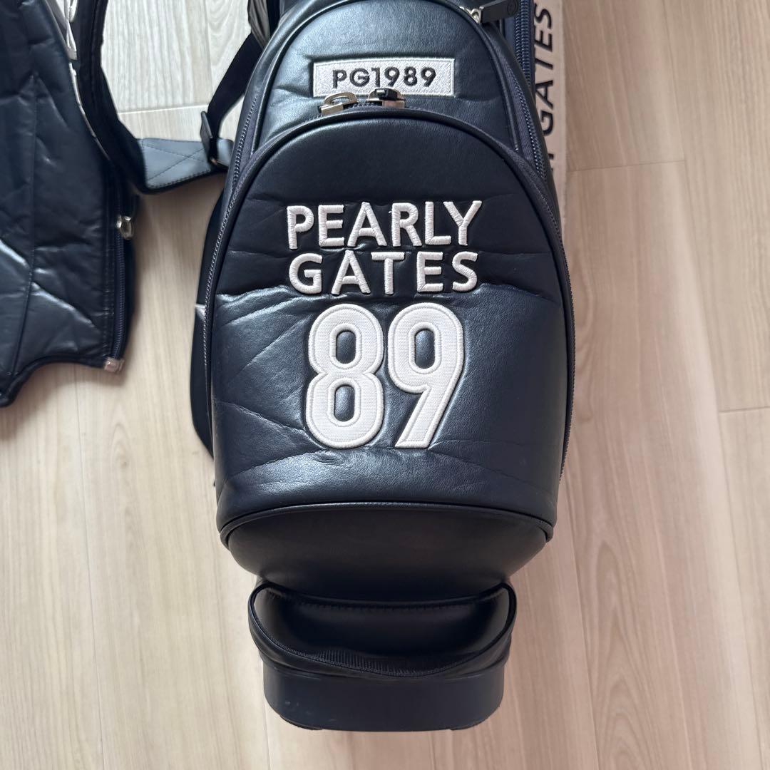 パーリーゲイツ　キャディバッグ　ショルダー式　スタンド式　紺　ネイビー　ゴルフ