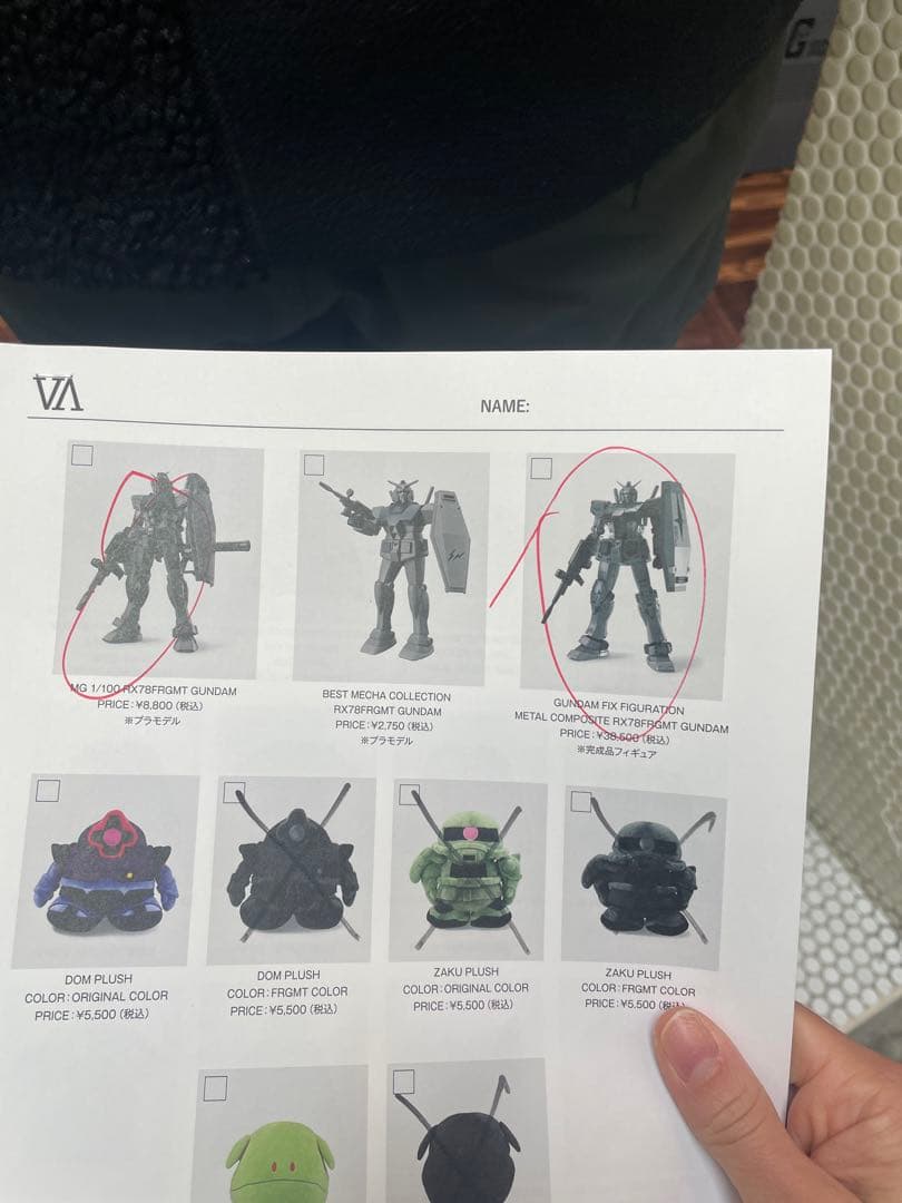 フラグメントガンダム GUNDAM45FRGMTガンプラフィギュア