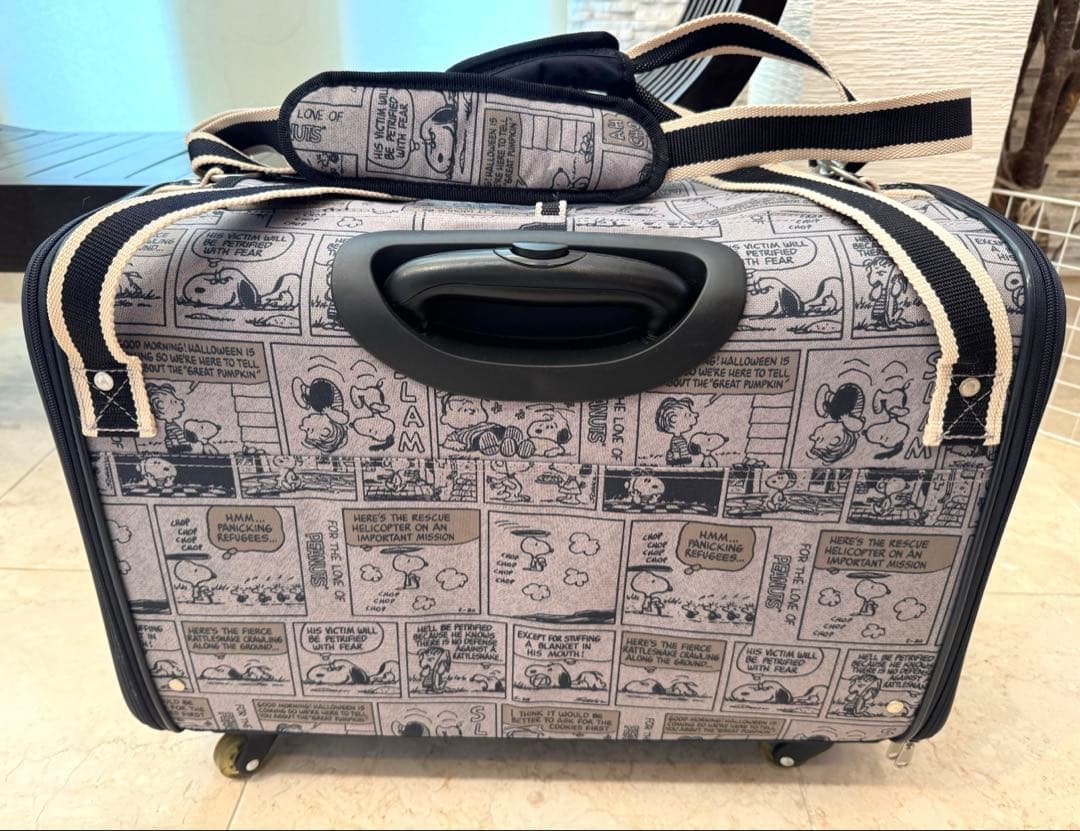 スヌーピー コミック柄キャスター付きキャリーバッグ ペットパラダイス