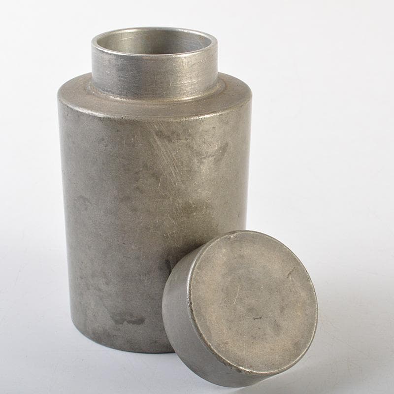 Momo 煎茶道具　古錫　点銅款　茶壷　茶心壷　約187g　M　R7269