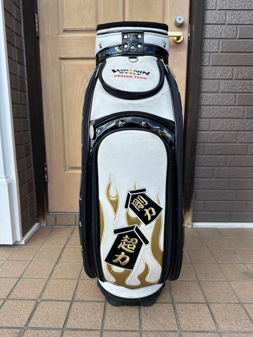 兄〜！　winwinstyle ゴルフキャディバッグ　フード付き