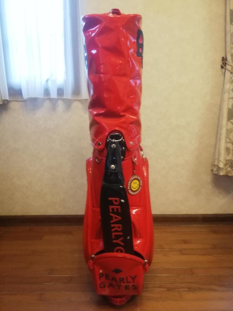 PEARLY GATES キャディバッグ レッド