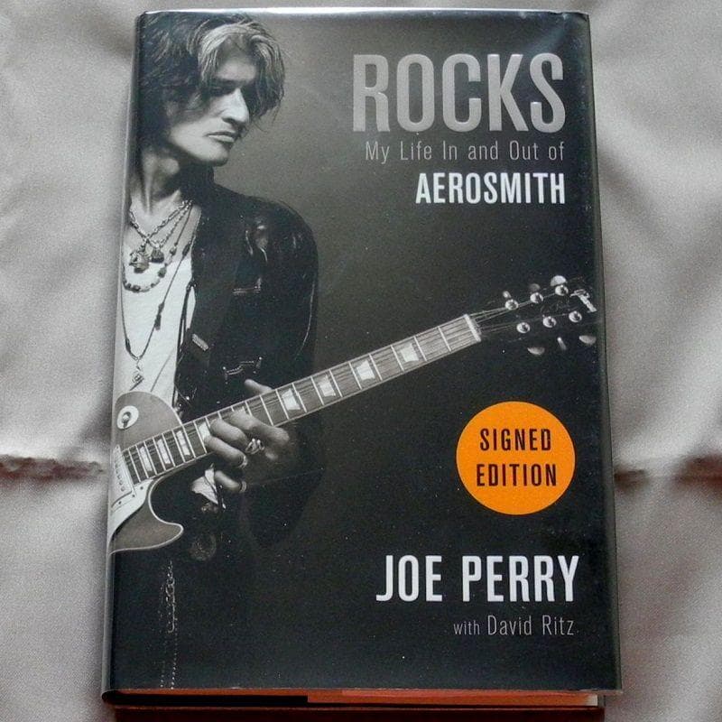 Aerosmith エアロスミス Joe Perry 直筆サイン本