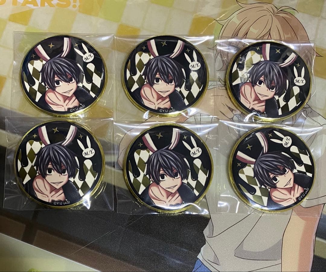 淀川真澄　バニー　メタル缶バッジ