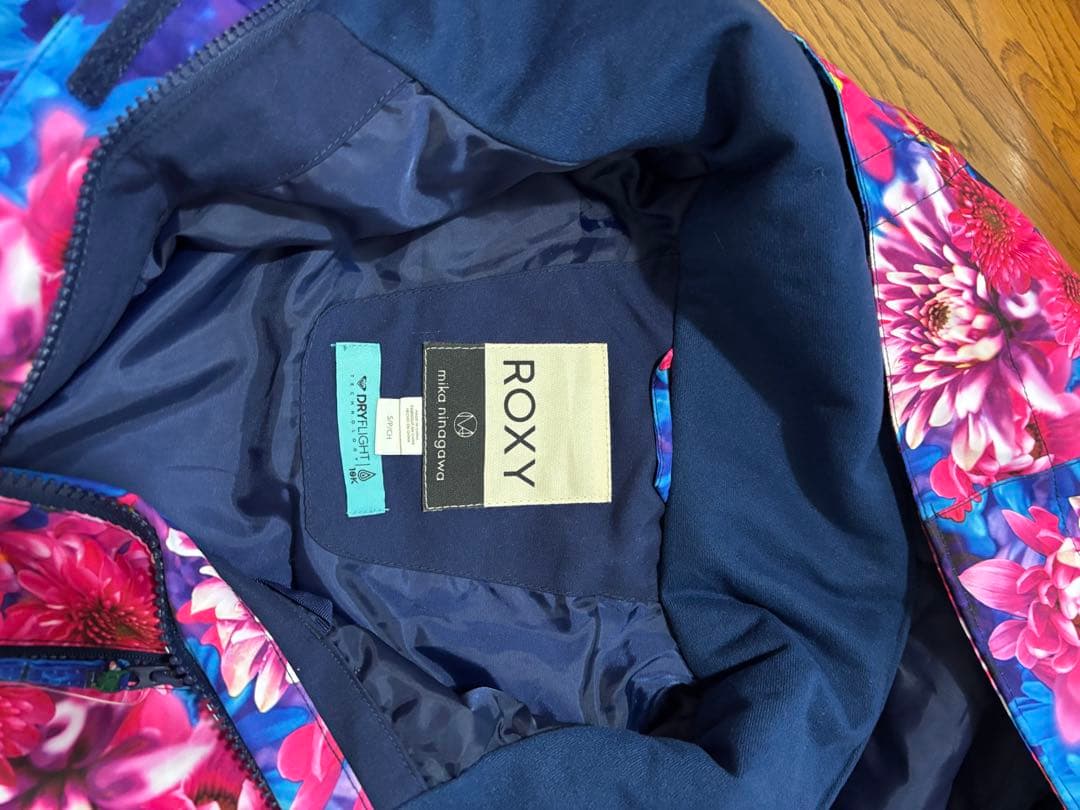 【新品・未使用】ROXY 蜷川実花　コラボ　花柄スキーウェア フード付き