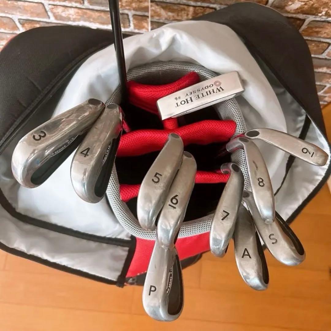 Nikeゴルフバッグ Srixon ドライバーWhite Hot アイアンセット