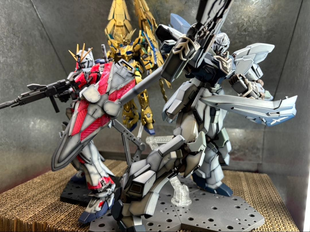 ガンダムNT3体セット 塗装品