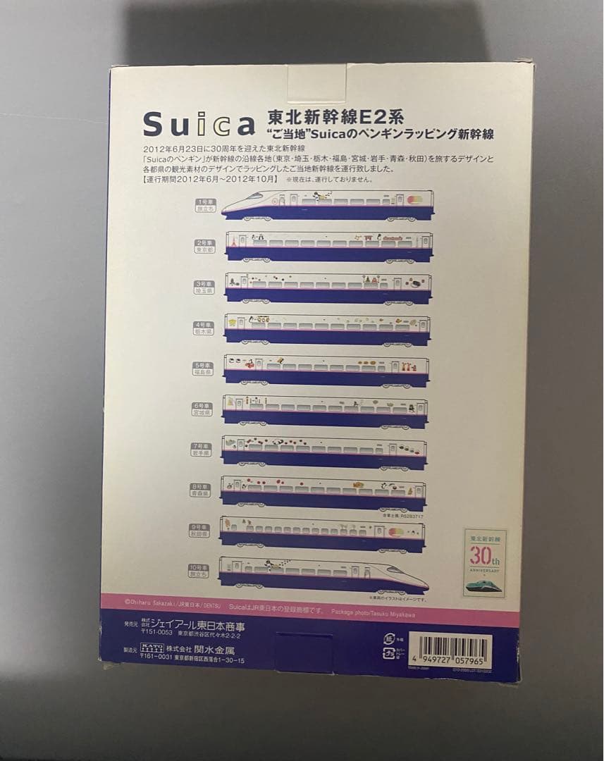 激レア！　KATO 東北新幹線E2系 ご当地Suicaのペンギンラッピング
