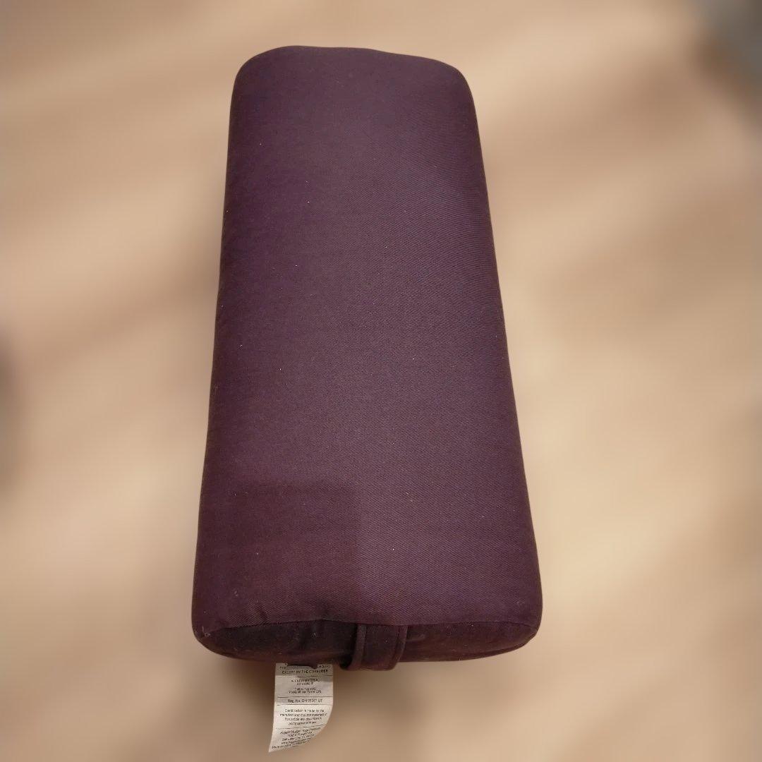 ダークパープル ヨガボルスター 100%コットン 2個セット