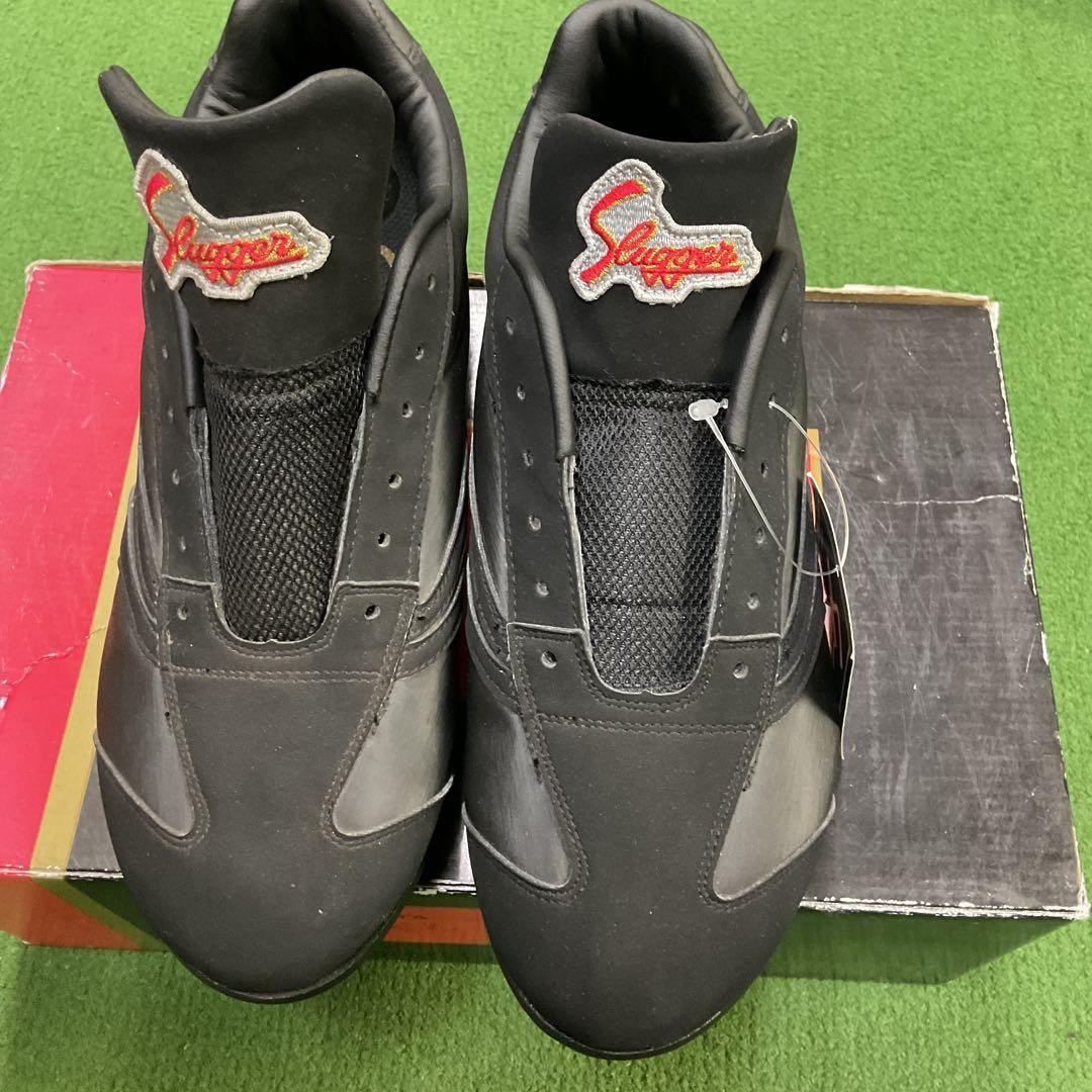 スラッガー 野球用シューズ 25.5cm 黒