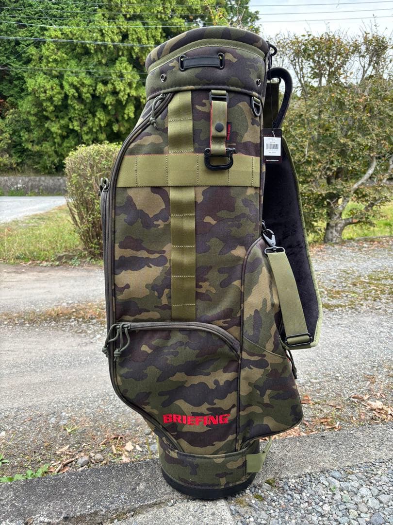 新品　BRIEFING 迷彩 キャディバッグ