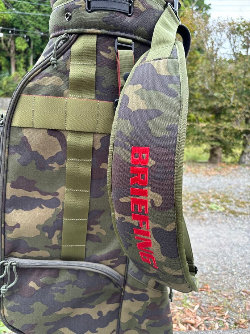 新品　BRIEFING 迷彩 キャディバッグ