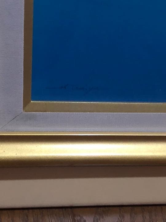 最終値下げ富谷　一明　作品　　油絵　油彩　専用箱付き