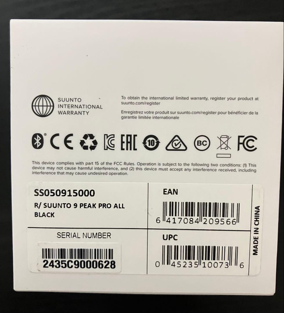 ヒ*ン様 SUNTO 9 PEAK PRO ALL BLACK