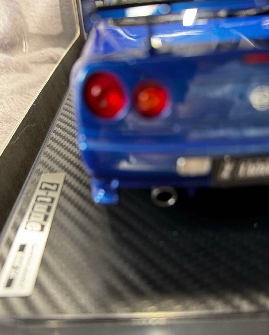 絶版希少 ニスモ R34 GT-R Zチューン ベイサイドブルー 限定140