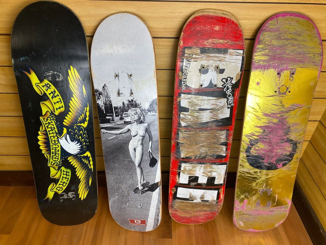 4点セット　スケートボード　デッキ　インテリア