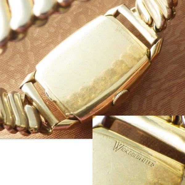 【最終値下】【1945年】エルジン デラックス USA製 10金張 手巻き腕時計