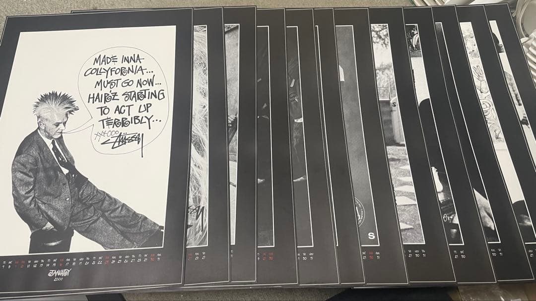 Stussy 20th Anniversary Roots ポスターカレンダー