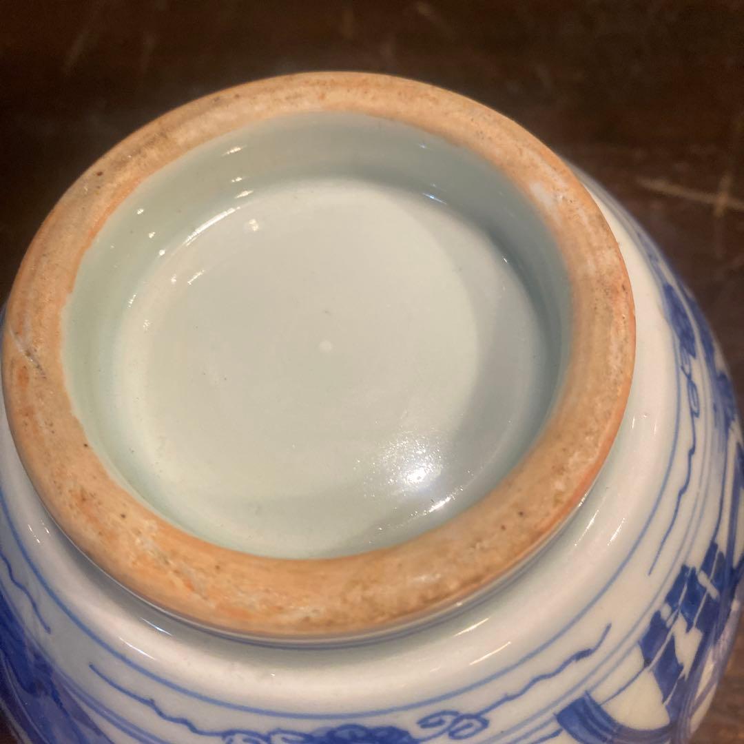 古伊万里ウサギ図蓋物12cm13cm