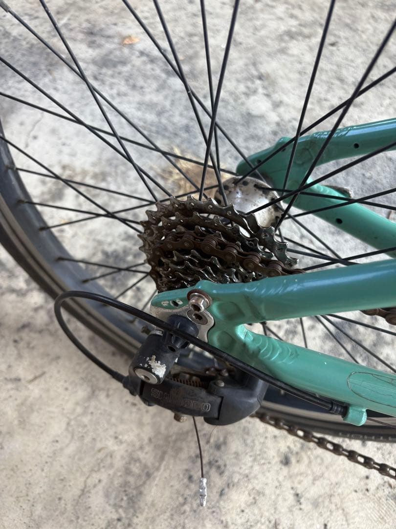 Bianchi ミニベロ 8段変速 ミントグリーン