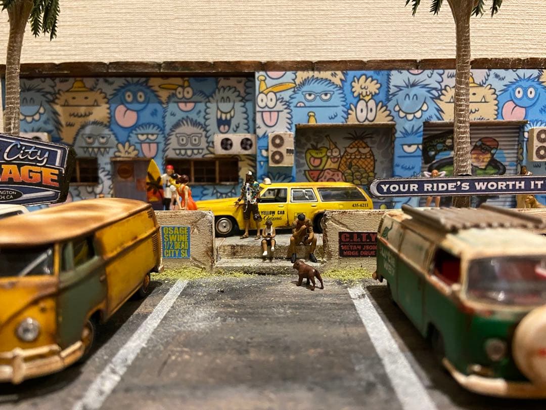 ジオラマ 1/64 【Surf City GARAGE】