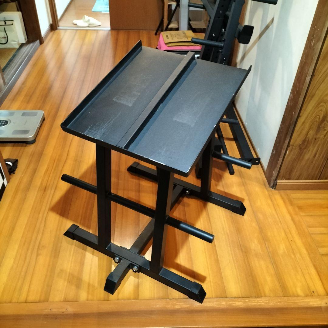 ウエイトトレーニング用スタンド 黒　アイロテック