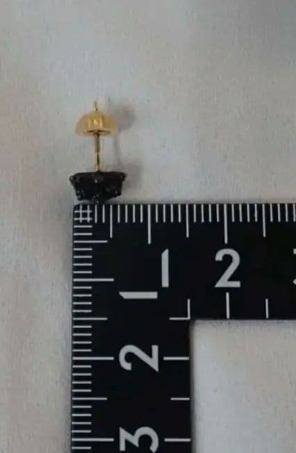 nitraid クラウン型ピアス ピンk18 金　銀　王冠　純金18　ゴールド