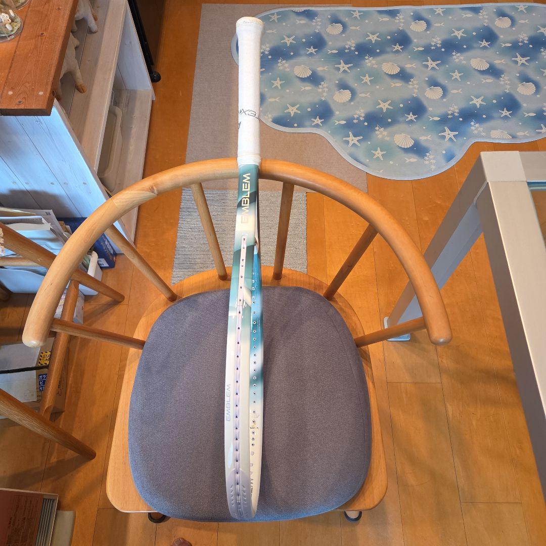 EMBLEM 120 硬式テニスラケット ホワイト/ブルー