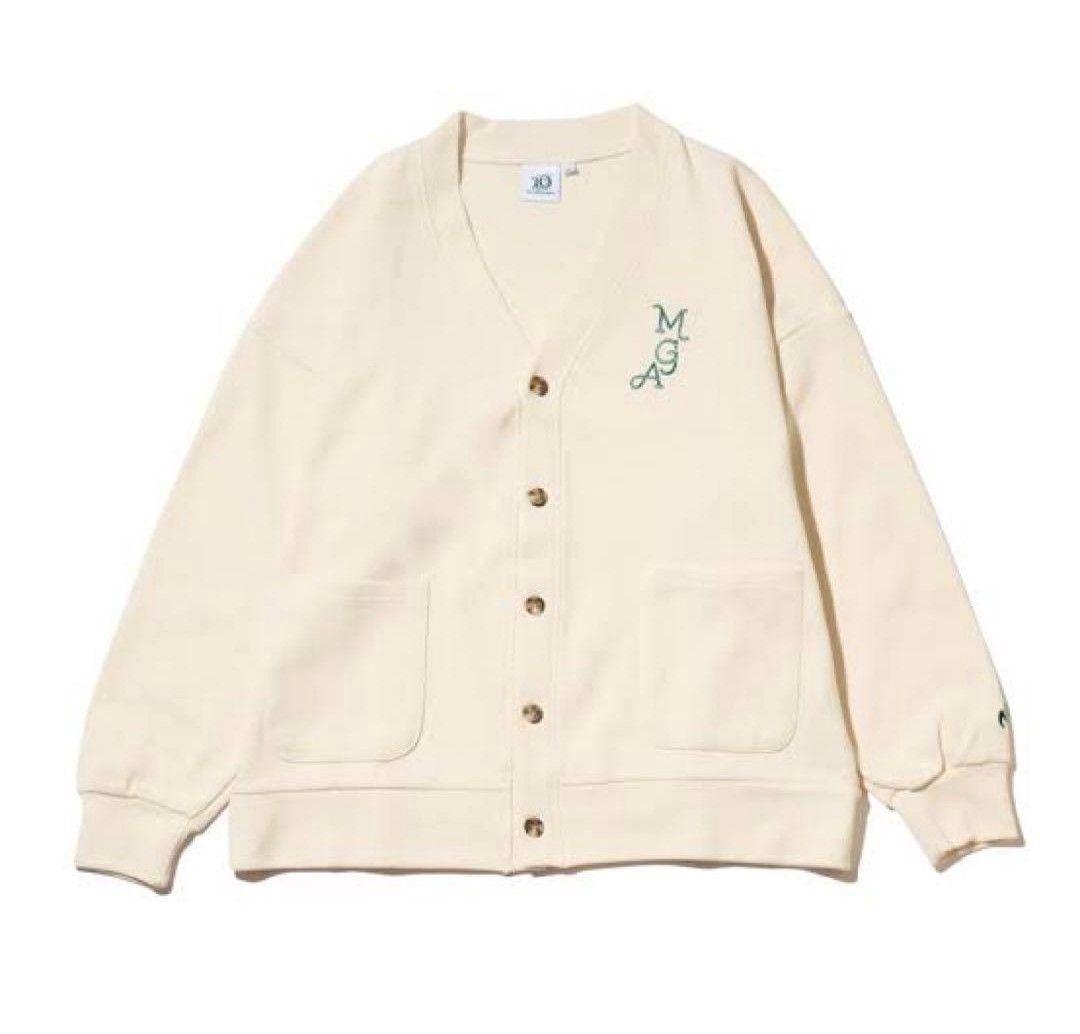 ミセスグリーンアップル　ポップアップ　カーディガン　L オフホワイト