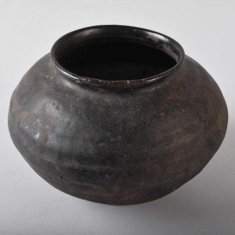 mini-fex　弥生式土器　黒釉　壷　C　R8453