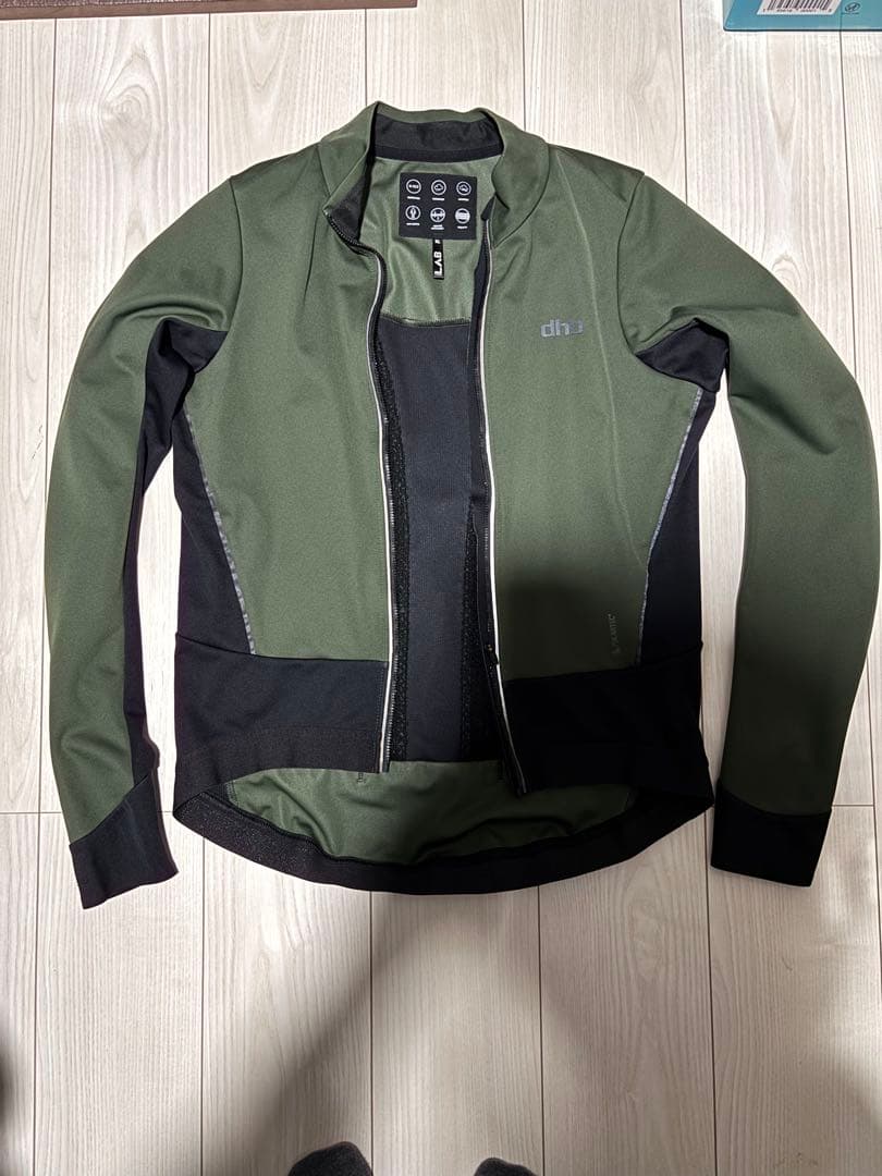 dhb 長袖ジャケット 黒/緑