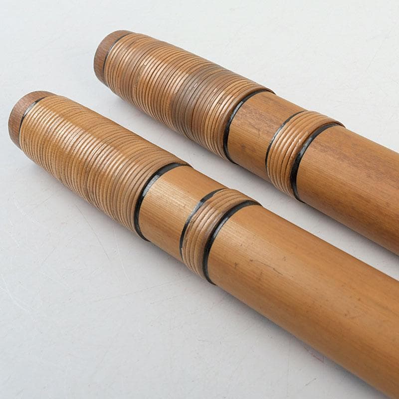 木管楽器　竹製　横笛　篠笛　みさと笛　幸幹　2本　袋付　V　9634