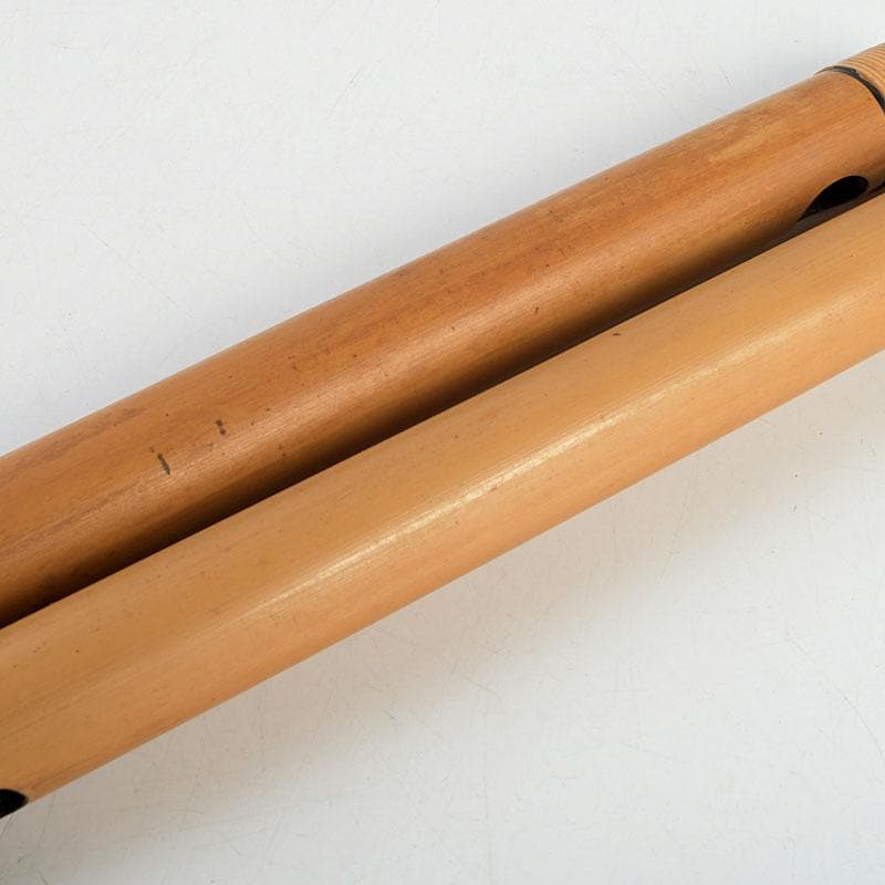 木管楽器　竹製　横笛　篠笛　みさと笛　幸幹　2本　袋付　V　9634