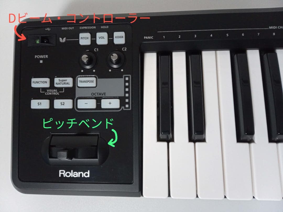 Roland A-49/BK MIDIキーボード ブラック