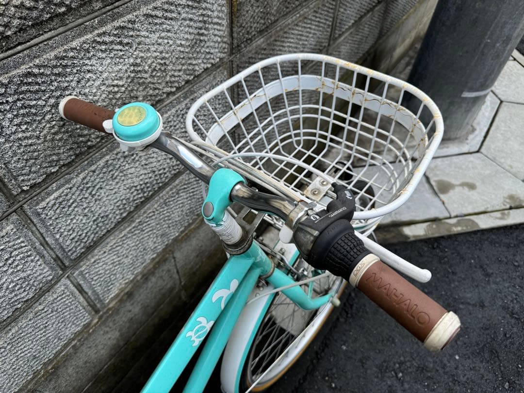 イオンバイク マハロジュニア 6段 24型 子供用自転車 グリーン 手渡しのみ