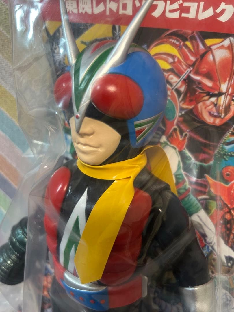 メディコム・トイ×東映レトロソフビ★ライダーマン(ロープアームひも付きVer.)