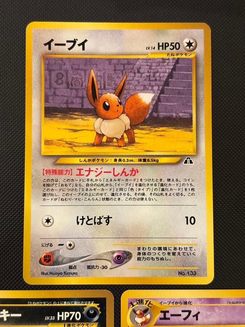 旧裏　極上美品　ブラッキー　エーフィ　エンテイ　ピチュー　プレミアムファイル2